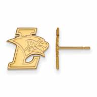 Lehigh Mountain Hawks Sterling Silver Gold Plated Small Post Earrings