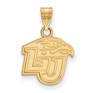 Liberty Flames NCAA Sterling Silver Gold Plated Small Pendant