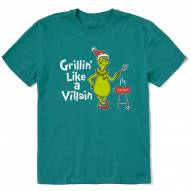 Life is Good Men's Grinch Grillin Like a Villian T-Shirt