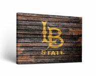 Long Beach State 49ers Weathered Canvas Wall Art