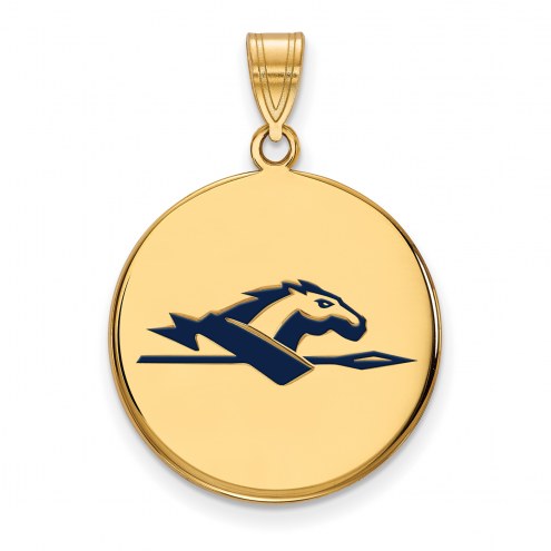 Longwood Lancers Sterling Silver Gold Plated Large Pendant