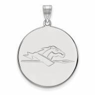 Longwood Lancers Sterling Silver Extra Large Disc Pendant