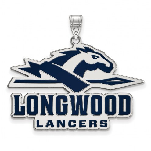 Longwood Lancers Sterling Silver Extra Large Enameled Pendant