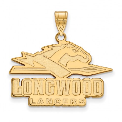 Longwood Lancers Sterling Silver Gold Plated Large Pendant
