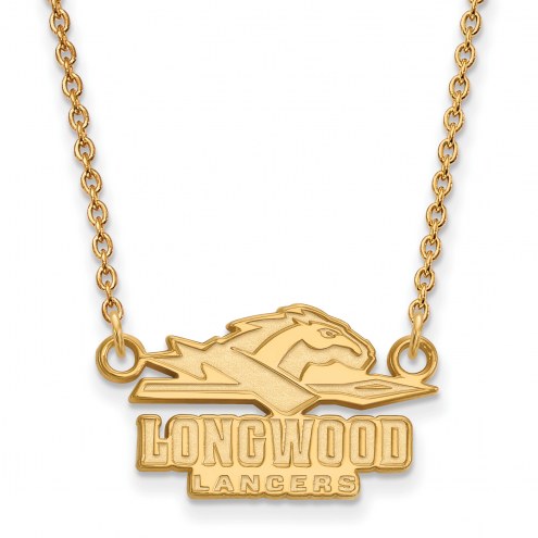 Longwood Lancers Sterling Silver Gold Plated Small Pendant Necklace