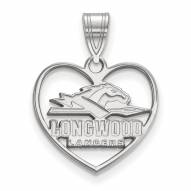 Longwood Lancers Sterling Silver Heart Pendant