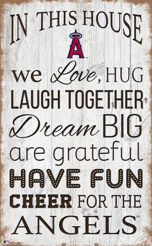 Los Angeles Angels 11&quot; x 19&quot; In This House Sign