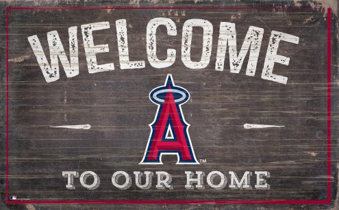 Los Angeles Angels 11&quot; x 19&quot; Welcome to Our Home Sign