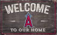 Los Angeles Angels 11" x 19" Welcome to Our Home Sign