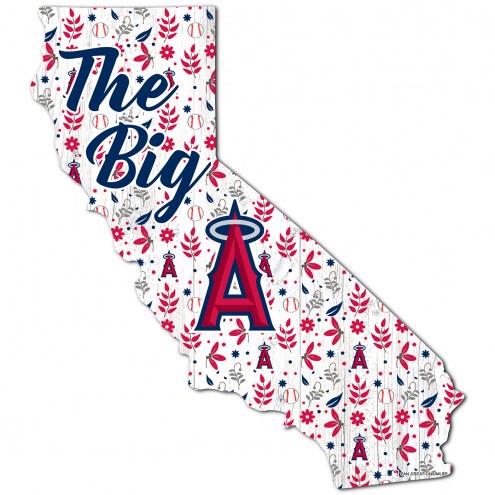 Los Angeles Angels 12&quot; Floral State Sign
