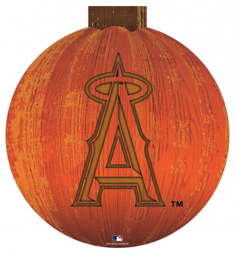 Los Angeles Angels 12&quot; Halloween Pumpkin Sign