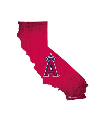 Los Angeles Angels 12&quot; Team Color Logo State Sign