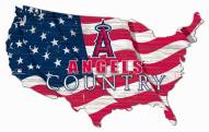 Los Angeles Angels 15" USA Flag Cutout Sign