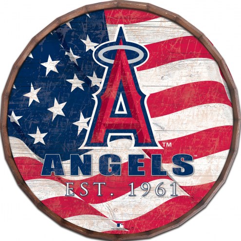 Los Angeles Angels 16&quot; Flag Barrel Top