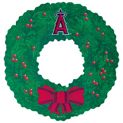 Los Angeles Angels 16&quot; Team Wreath Sign