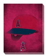 Los Angeles Angels 16" x 20" Ghost Helmet Canvas Print