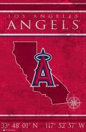 Los Angeles Angels 17" x 26" Coordinates Sign