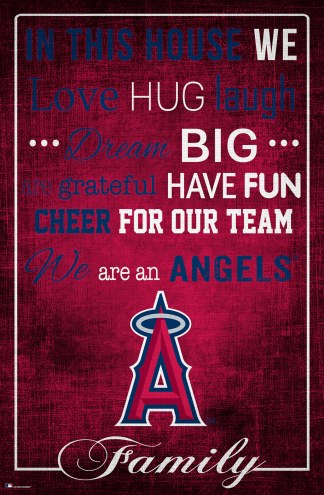Los Angeles Angels 17&quot; x 26&quot; In This House Sign