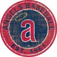 Los Angeles Angels 24" Heritage Logo Round Sign