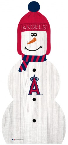 Los Angeles Angels 31&quot; Snowman Leaner