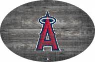 Los Angeles Angels 46" Distressed Wood Oval Sign