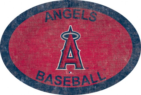 Los Angeles Angels 46&quot; Team Color Oval Sign