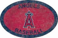 Los Angeles Angels 46" Team Color Oval Sign