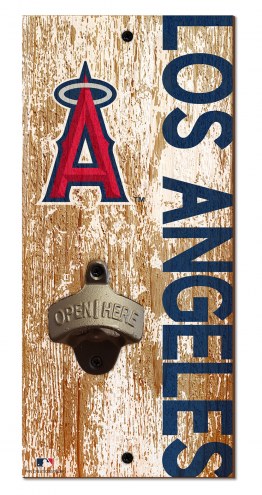 Los Angeles Angels 6&quot; x 12&quot; Distressed Bottle Opener