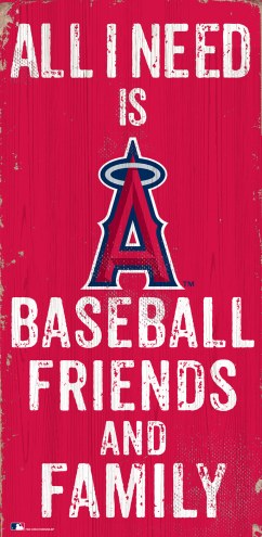 Los Angeles Angels 6&quot; x 12&quot; Friends & Family Sign