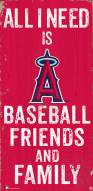 Los Angeles Angels 6" x 12" Friends & Family Sign
