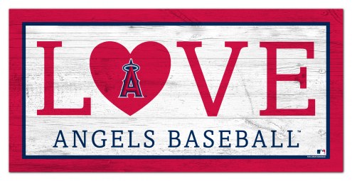 Los Angeles Angels 6&quot; x 12&quot; Love Sign