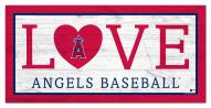 Los Angeles Angels 6" x 12" Love Sign