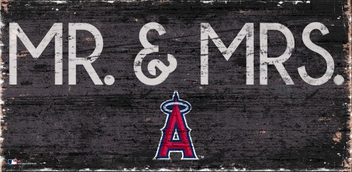 Los Angeles Angels 6&quot; x 12&quot; Mr. & Mrs. Sign