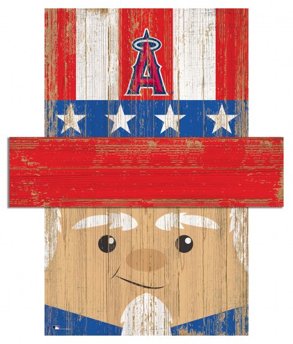 Los Angeles Angels 6&quot; x 5&quot; Patriotic Head