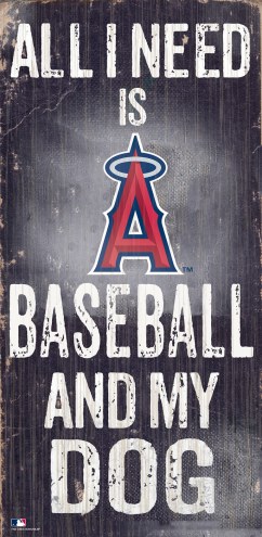 Los Angeles Angels Baseball & My Dog Sign