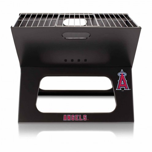 Los Angeles Angels Black Portable Charcoal X-Grill