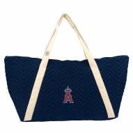 Los Angeles Angels Chevron Stitch Weekender Bag