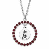 Los Angeles Angels Crystal Logo Wreath Necklace