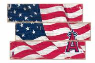 Los Angeles Angels Flag 3 Plank Sign