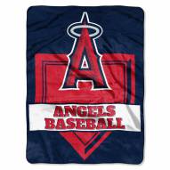 Los Angeles Angels Home Plate Plush Raschel Blanket