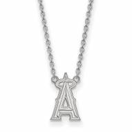 Los Angeles Angels Sterling Silver Large Pendant Necklace