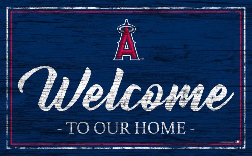 Los Angeles Angels Team Color Welcome Sign