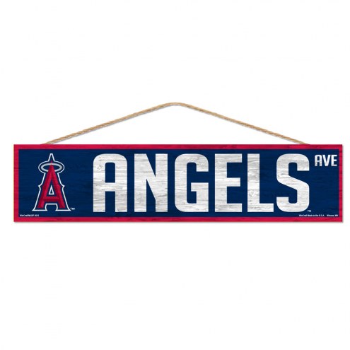 Los Angeles Angels Wood Avenue Sign