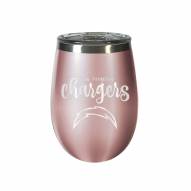 Los Angeles Chargers 10 oz. Rose Gold Blush Wine Tumbler