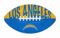 Los Angeles Chargers 12" Football Cutout Sign