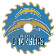 Los Angeles Chargers 12" Rustic Circular Saw Sign