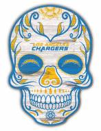 Los Angeles Chargers 12" Sugar Skull Sign