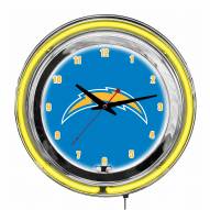 Los Angeles Chargers 14" Neon Clock