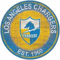 Los Angeles Chargers 24" Heritage Logo Round Sign