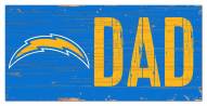 Los Angeles Chargers 6" x 12" Dad Sign